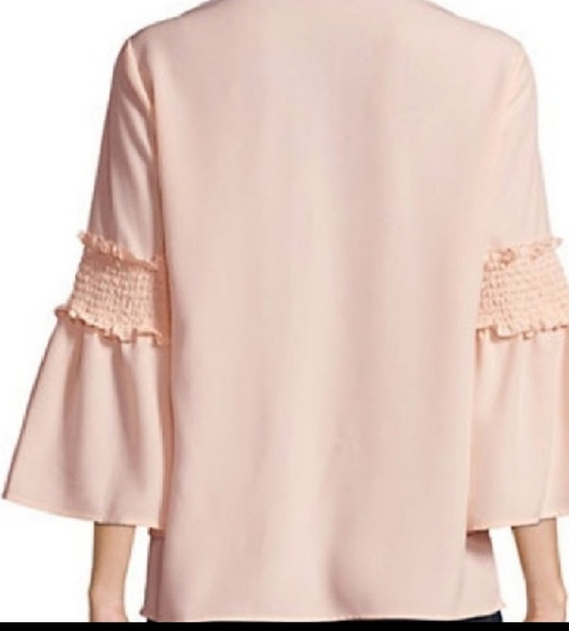 KARL LARGERFELD PARIS | Peachy Pearly Peasant Top - Picture 5 of 9